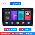 Miniatyrbillede 2 af 2: Podofo 2 Din Bilradio, Indbygget GPS Navigation, Touchskærm Display,10 tommer 32G