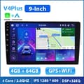 Miniatyrbillede 2 af 2: Podofo 2 Din Bilradio, Indbygget GPS Navigation, Touchskærm Display,9 tommer 4G 64G