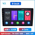 Miniatyrbillede 2 af 2: Podofo 2 Din Bilradio, Indbygget GPS Navigation, Touchskærm Display,9 tommer 32G