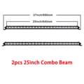 Miniatyrbild 2 av 2: LED-ljusramp, Smal Design, Flera Storlekar, 25 tum Combo 2 stycken