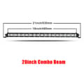 Miniatyrbild 2 av 2: LED-ljusramp, Smal Design, Flera Storlekar, 20 tum Combo 1 st