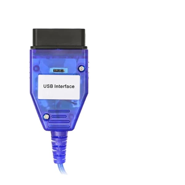 OBD2 BMW-kabel, växlingsbar K+CAN, FTDI FT232RQ-chip, Switch Blue