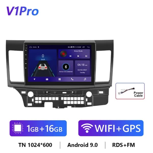 Bilradio, 4G WiFi-forbindelse, Carplay-kompatibilitet, 1G 16G Radio