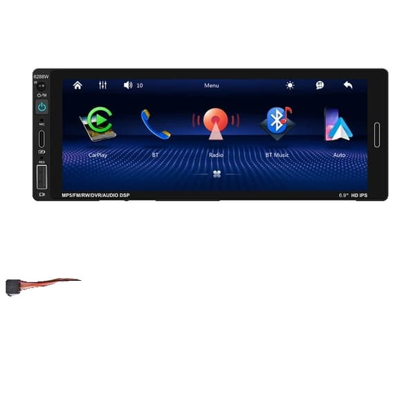 Bilradio, Carplay kompatibilitet, Bluetooth forbindelse, Med 12led Kamera