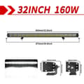 Miniatyrbillede 2 af 2: LED-lysbar, E-mærket, Off Road, 32 tommer