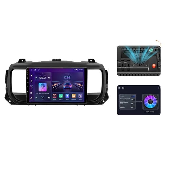 CarPlay Android Auto GPS Navigation, 8G+128G Lagerplads, Berøringsskærm Display, V1 Pro C (2GB 64GB)