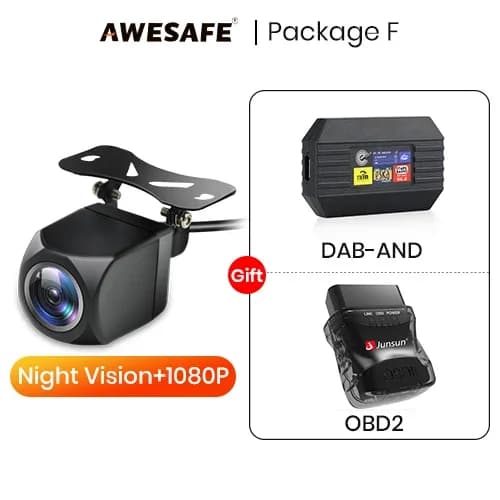 Bilens bagudskuledkamera, 1080P opløsning, nattevision,HS20 DAB OBD2