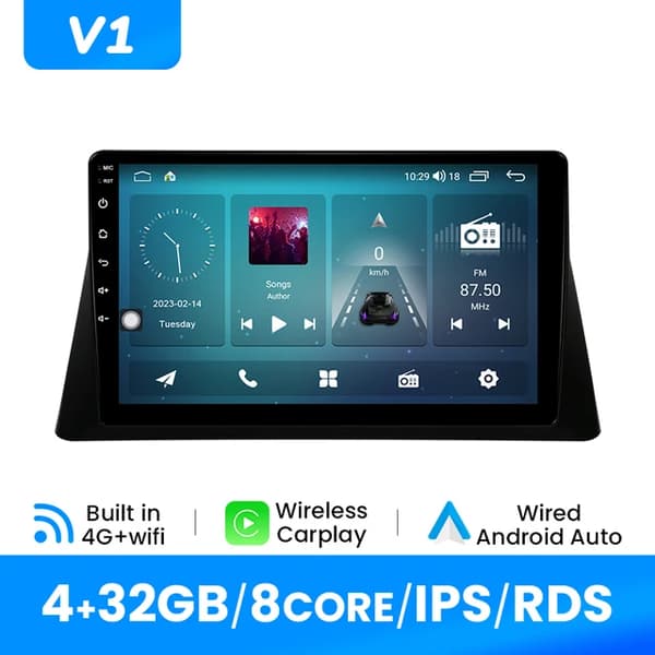 Carplay, Android 13, GPS, V1 (4GB 32GB)