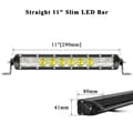 Pikkukuva 2 / 2: LED-työvalopalkki, 12V 24V, maastoajoneuvojen puskuri, 11 tuuman Slim LED-palkki