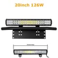 Miniatyrbillede 2 af 2: LED-lysbar, høj effektudgang, nem installation, 20in 126W uden ledning