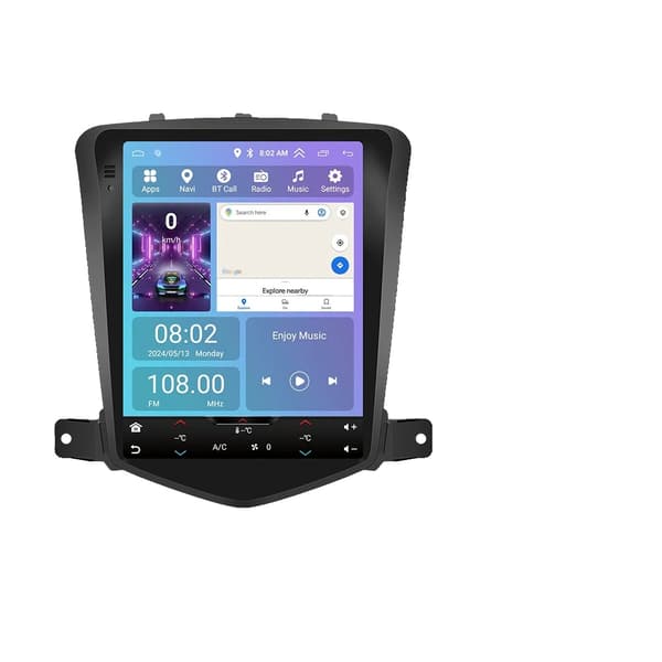 Podofo Car Multimedia Player, 9,7-tommer Touch Screen, Indbygget GPS Navigation