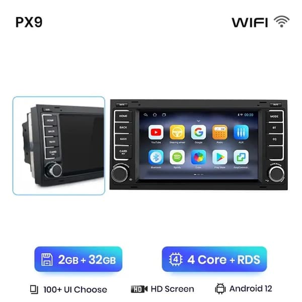 Carplay Auto Radio, Multimedie GPS, Android 11, WIFI 2GB 32GB A-1