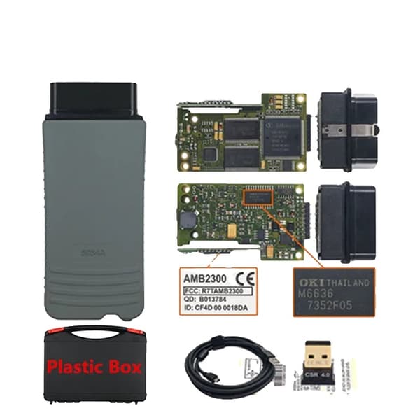Bil Diagnostisk Værktøj, Bluetooth 50, WiFi UDS Support, Spanien, 5054A Plastikboks