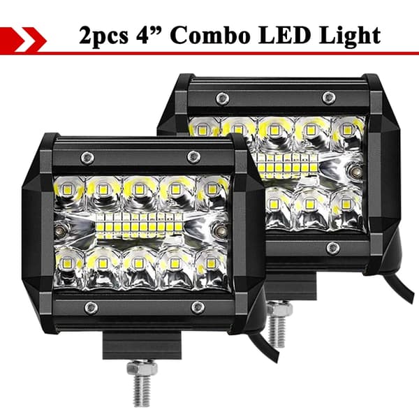 LED Pod, 4 tommer, Off Road, 2 stk 60W Combo