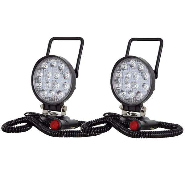 LED Arbejdslampe, Bærbar, Super Lysende, 2PCS Spot Beam