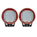 Miniatyrbild 2 av 2: LED Arbetslampa, 9 tum, 225W, Röd 2st