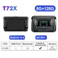 Miniatyrbillede 2 af 2: Bilradio, Android 7 tommer skærm, Carplay kompatibilitet, T72X RAM 8G Carplay