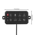 Miniatyrbillede 2 af 2: Skiftpanel, 12 gang, justerbare RGB-farver, vandtæt IP65,8-Gang Kontrolpanel
