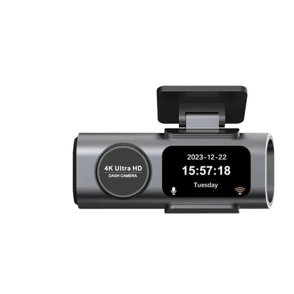 4K Dashcam Mini Camera Recorder, Dual Lens, GPS, WiFi,4K Dashcam med WiFi
