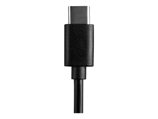 MODECOM MC-CU2K-09-TC - Bilstrømadapter - 2 utgangskontakter (USB, 24 pin USB-C) - svart