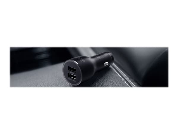 Huawei CP37 - Autovirtasovitin - 40 Watt - 4 A - SFC - 2 lähtöliitäntää (USB) - musta musta