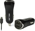 Pikkukuva 2 / 2: Beline charger Car charger 2xUSB + microUSB 2.1A black-Beli0004