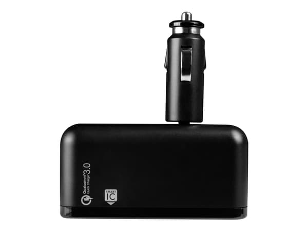 MODECOM Royal MC-CG2U2Q - Strömadapter för bil - QC 3.0 - 4 utdatakontakter (USB, 2 x automobile cigarette lighter)
