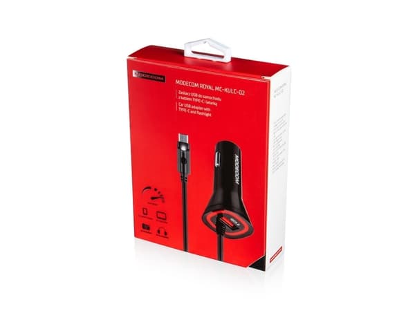 Modecom USB C-bilsladdare för mobila enheter