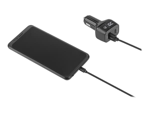 Green Cell CAD33, Sisätila, Tupakansytytin, 12 V, Musta musta