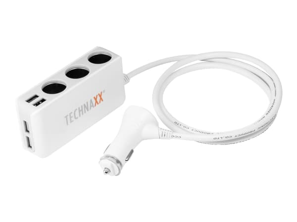 Technaxx TE11 - Bilstrømadapter - 120 watt - 2.4 A (USB, automobile cigarette lighter)