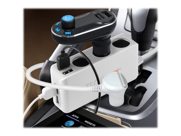 Technaxx TE11 - Bilstrømadapter - 120 watt - 2.4 A (USB, automobile cigarette lighter)