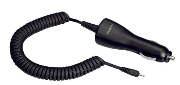 Nokia DC-4 - Bilstrømadapter - for Nokia 206, 5500, 6555, 6720, 7500, C1, C3, E51, N800, N81, N96, X3; Asha 20X, 210, 30X