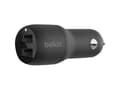Miniatyrbilde 2 av 5: Belkin BoostCharge Dual Charger - Bilstrømadapter - 24 watt - 4.8 A - 2 utgangskontakter (USB) - svart
