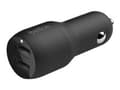Miniatyrbilde 3 av 5: Belkin BoostCharge Dual Charger - Bilstrømadapter - 24 watt - 4.8 A - 2 utgangskontakter (USB) - på kabel: Lightning - svart