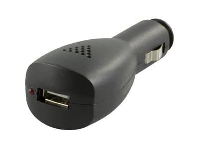 Deltaco Power adapter, 12~24V / USB, Auto, 5 V, 1 A, Musta