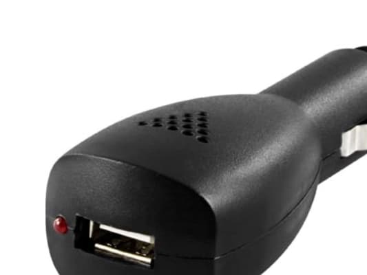 Deltaco Power adapter, 12~24V / USB, Auto, 5 V, 1 A, Musta