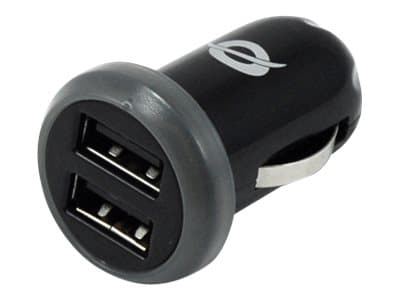 Conceptronic CUSBCAR2A USB Car Tablet Charger 2A - Bilstrømadapter - 2 A - 2 utgangskontakter (USB) Sølv