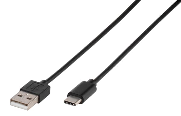 Vivanco CARCHARGERVVUSBC3A - Bilstrømadapter - 3 A - Fast Charge (USB) - på kabel: USB-C - svart