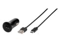 Miniatyrbilde 2 av 5: Vivanco CARCHARGERVVUSBC3A - Bilstrømadapter - 3 A - Fast Charge (USB) - på kabel: USB-C - svart