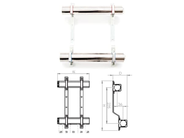 SiGMA-Li messingmanifold 509x325x87mm - RM-10