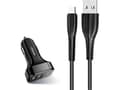 Miniatyrbilde 2 av 3: Usams charger USAMS Load. alone. 2xUSB C13 2,1A USB-C black/black NTU35TC13TZ