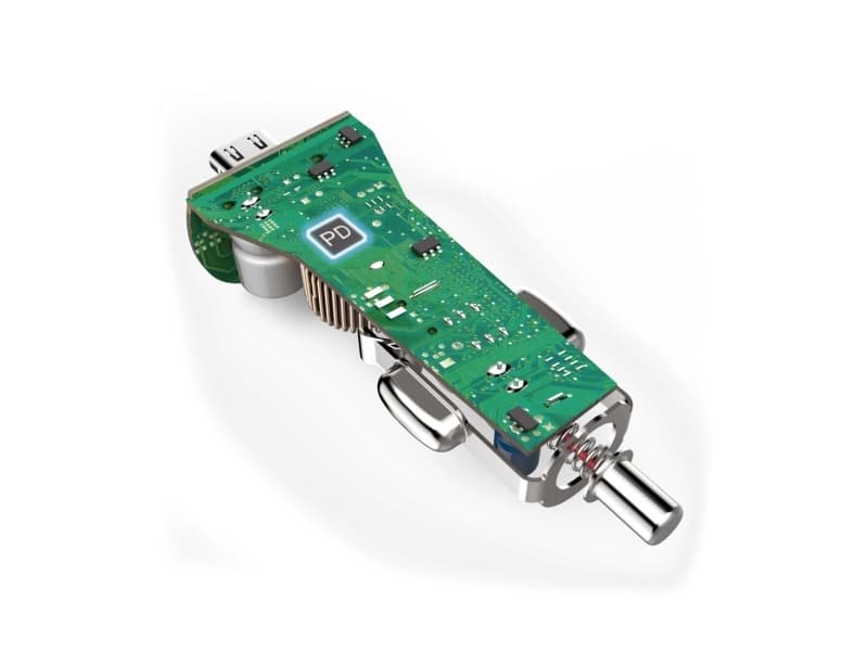 Hama Prime Line - Strömadapter för bil - 18 Watt - 3 A (USB-C) - på kabel: Lightning - vit - för Apple iPhone (Lightning)