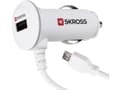 Miniatyrbild 2 av 2: SKROSS Midget USB Car Charger PLUS - Strömadapter för bil - 2.1 A - 2 utdatakontakter (USB, mikro-USB typ B) - på kabel: Micro-USB - vit