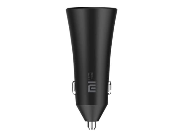 Xiaomi Mi - Bilstrømadapter - 37 watt - 3 A - Fast Charge - 2 utgangskontakter (2 x USB) - svart