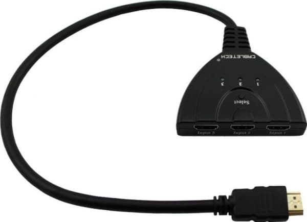 Cabletech HDMI splitterbryter