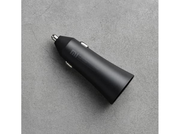 Xiaomi Mi - Bilstrømadapter - 37 watt - 3 A - Fast Charge - 2 utgangskontakter (2 x USB) - svart