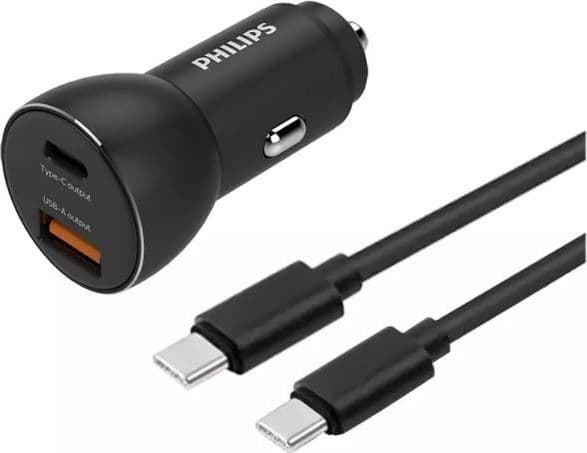 Philips DLP2521C/00, Automaattinen, Savukkeensytytin, USB, 1 m, Musta