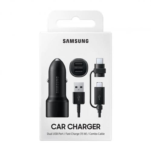 Original Samsung Dual Billaddare 2x15W - Svart