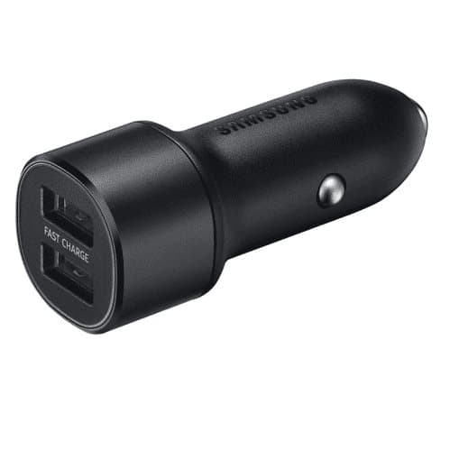 Original Samsung Fast Charge Billaddare 15W 2x USB - Svart