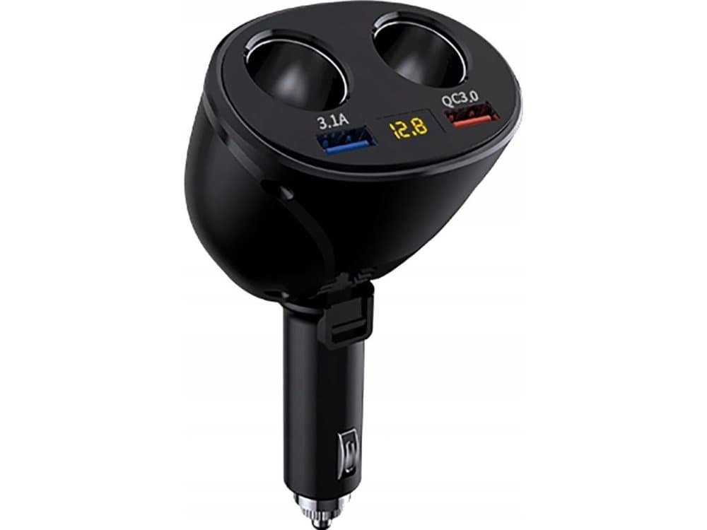 Vakoss TP-3296K USB 3.1A uttag för cigarettändare